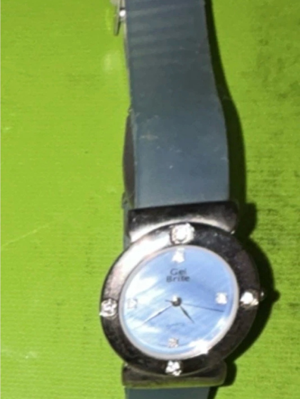 Blue Dial Crystal Accent Women's Watch